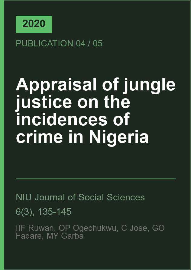Appraisal of jungle justice on the incidences of crime in Nigeria