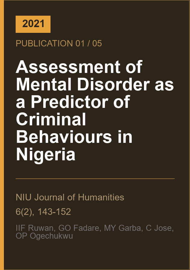 Assessment of Mental Disorder as a Predictor of Criminal Behaviours in Nigeria